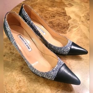 COPY - Manolo Blahnik tweed pumps